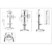 TV Stand Manhattan 461245 70’’ 50 kg - Brackets for TVs / monitorsTVA-UCH<<<TV