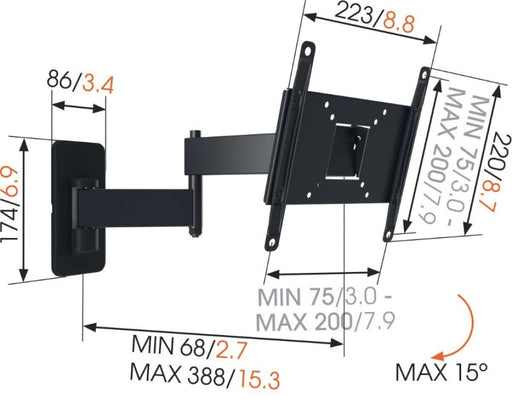 TV stand VOGELS MA-2040 for LED/LCD 19’’-37’’ - Стойки за телевизор<<<Аксесоари за