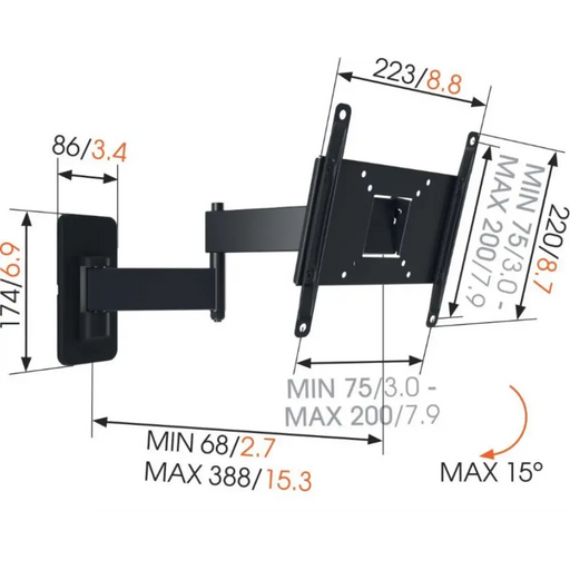TV stand VOGELS MA-2040 for LED/LCD 19’’-37’’ - Стойки за телевизор<<<Аксесоари за