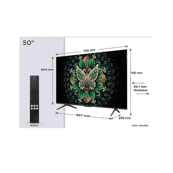 TV TCL 50C6K Mini LED 50 inch 126 cm 3840x2160 UHD-4K Smart TV Android - Телевизори<<<ТВ Аудио Gaming<<<ZoraSite