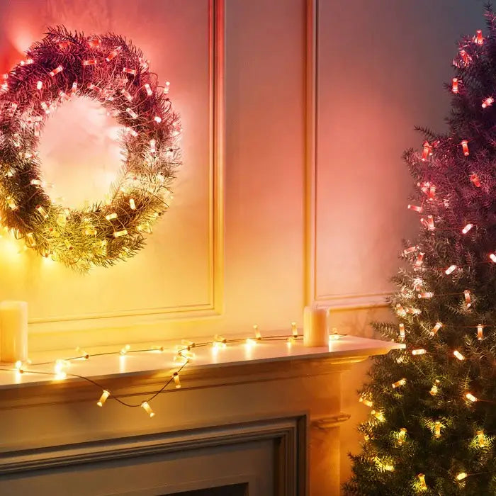 Twinkly Candies LED Christmas tree lights TWKC200RGB-T Candle shape - Christmas tree