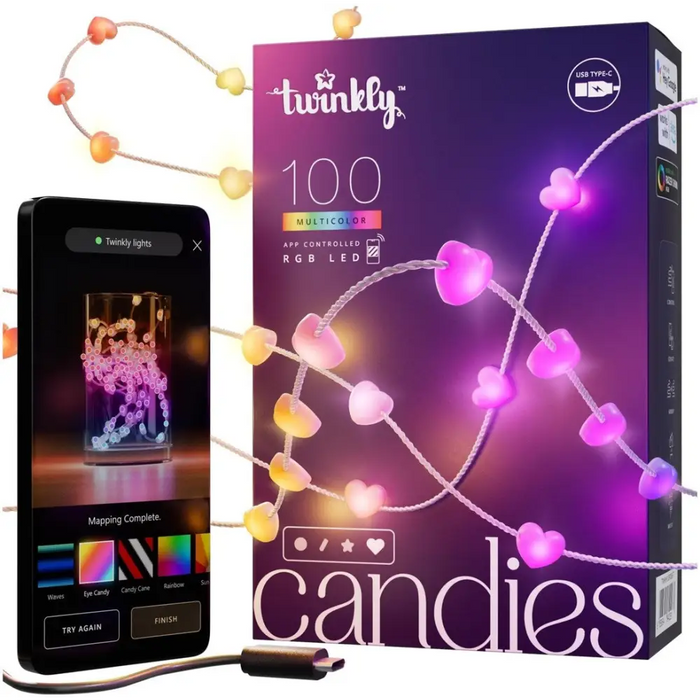 Twinkly Candies LED Christmas tree lights TWKH100RGB-T 6 m - Christmas tree lightsOSW-OLC<<<LightingOSW<<<ActionPL