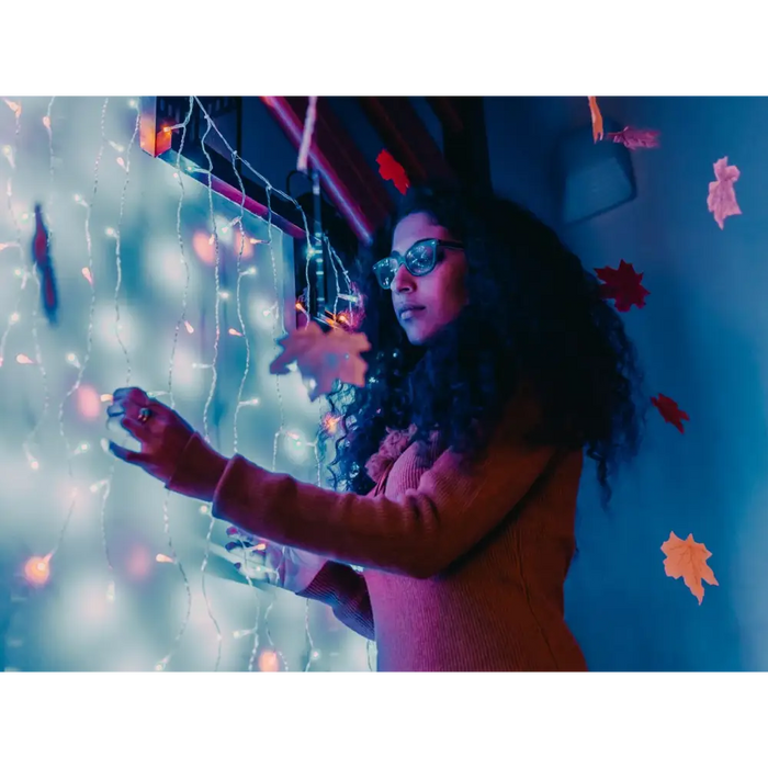 TWINKLY Curtain 210 (TWW210SPP-TEU) Intelligent LED Lights 210 LED RGB + W 2,1 m - Christmas tree