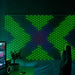 Twinkly Matrix - 480 RGB LED Pearl-shaped lights clear wire 3.3x3.3ft F-plug type - Decorative