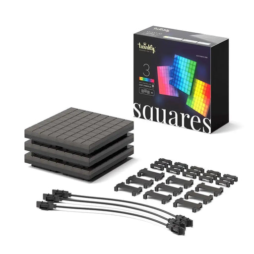 Twinkly Squares Extension Kit Smart lighting kit Black Wi-Fi/Bluetooth - Christmas tree