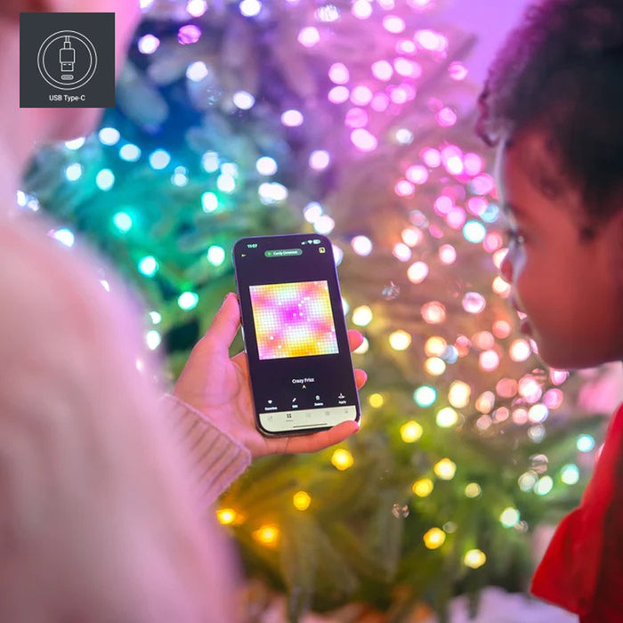 LIGHTING GARLAND 600CM 100LED TWINKLY TWKC100RGB-G