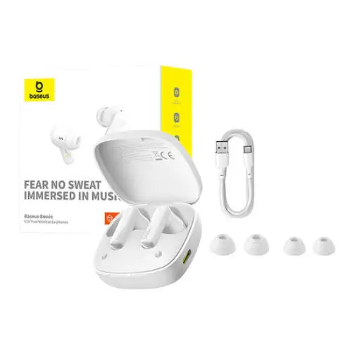 TWS Baseus Bowie E19 Headphones (white) - TWS<<<Wireless<<<Headphones<<<Audio<<<InnproXML&&&Headphones