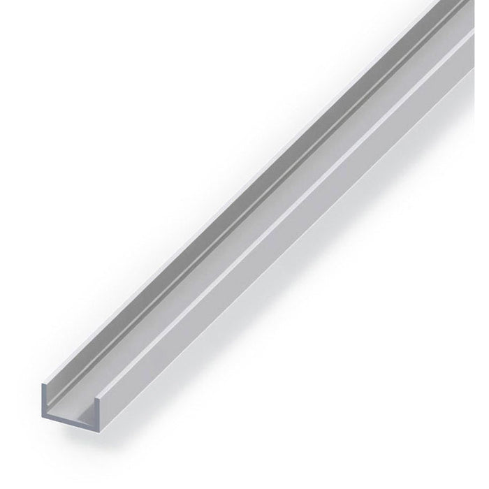 U-SHAPED ALUMINUM PROFILE ANODISED 19.5X10 MM 2 M ALFER ALUMINUM - Профили<<<Профили и планки<<<Инструменти и