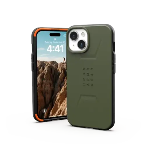 UAG Civilian MagSafe case for iPhone 15 - green - Cell phone cases and covers<<<HurtelXML