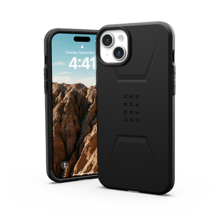 UAG Civilian MagSafe case for iPhone 15 Plus - black - Cell phone cases and covers<<<HurtelXML