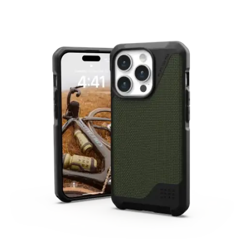 UAG Metropolis LT MagSafe case for iPhone 15 Pro - green Kevlar - Cell phone cases and covers<<<HurtelXML