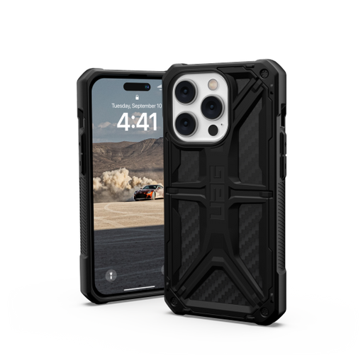 UAG Monarch case for iPhone 14 Pro - black carbon - Cell phone cases and covers<<<HurtelXML