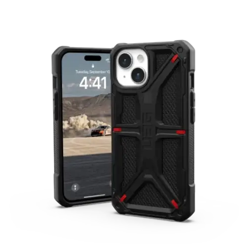 UAG Monarch case for iPhone 15 - black kevlar - Cell phone cases and covers<<<HurtelXML