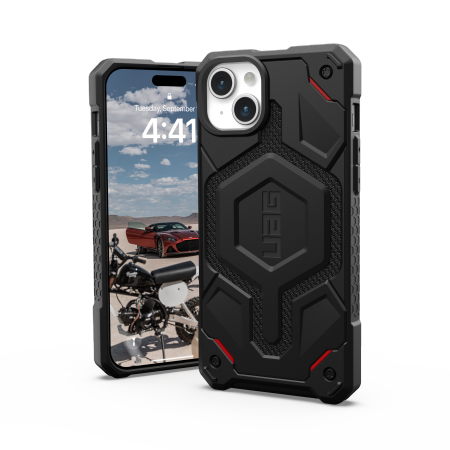 UAG Monarch case for iPhone 15 Plus - black kevlar - Cell phone cases and covers<<<HurtelXML