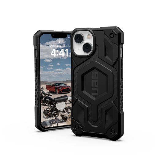 UAG Monarch MagSafe case for iPhone 14 Plus - black carbon - Cell phone cases and covers<<<HurtelXML