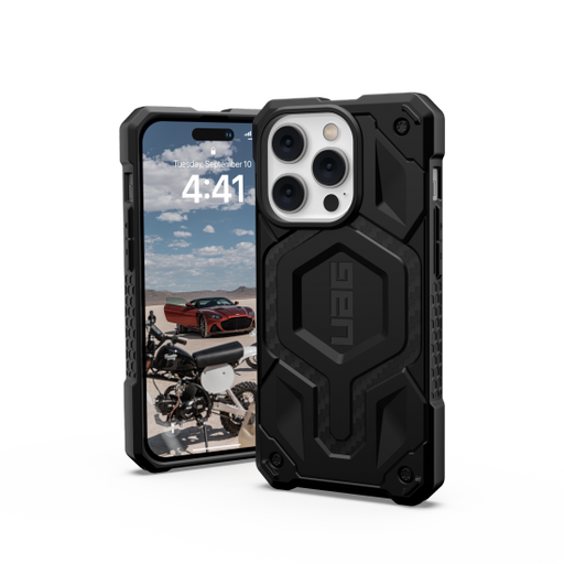 UAG Monarch MagSafe case for iPhone 14 Pro - black carbon - Cell phone cases and covers<<<HurtelXML