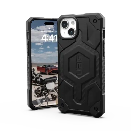 UAG Monarch Pro case with MagSafe for iPhone 15 Plus - black carbon - Cell phone cases and covers<<<HurtelXML