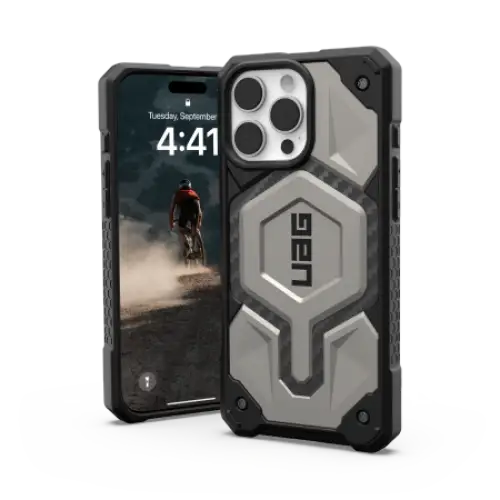UAG Monarch Pro Case with MagSafe for iPhone 16 Pro Max - Titanium - Cell phone cases and covers<<<HurtelXML