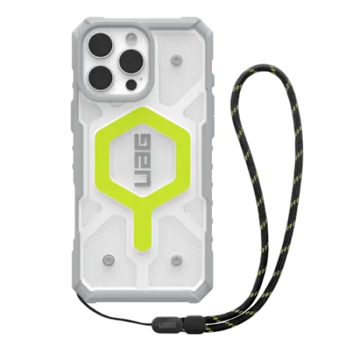 UAG Pathfinder Clear Magsafe Bundle Case with Lanyard for iPhone 16 Pro Max - Green - Cell phone cases