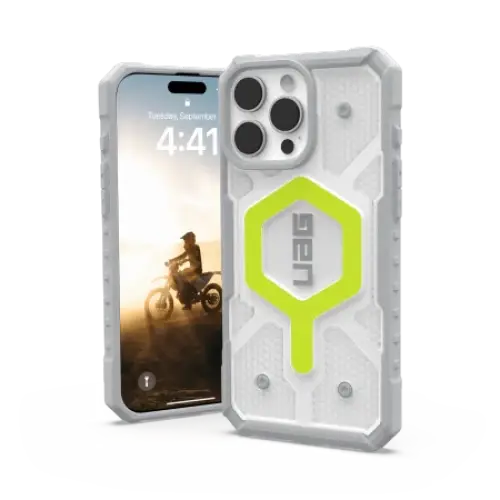 UAG Pathfinder Clear Magsafe Case for iPhone 16 Pro Max - Green - Cell phone cases and covers<<<HurtelXML