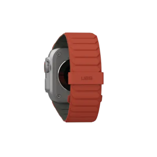 UAG Pathfinder Silicone Double-Sided Magnetic Strap for Apple Watch 42 / 44 / 45 / 46 / 49mm - Gray-Orange - Other cell