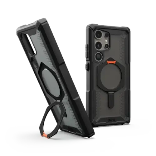UAG Plasma XTE Kickstand Case for Samsung Galaxy S24 Ultra 5G - Black and Orange - Cell phone cases