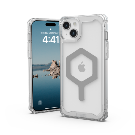UAG Plyo MagSafe case for iPhone 15 Plus - transparent and silver - Cell phone cases and covers<<<HurtelXML