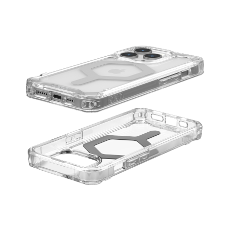 UAG Plyo MagSafe case for iPhone 15 Pro - transparent and silver - Cell phone cases and covers<<<HurtelXML