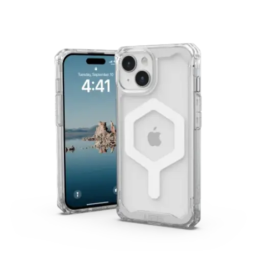 UAG Plyo MagSafe case for iPhone 15 - transparent and white - Cell phone cases and covers<<<HurtelXML