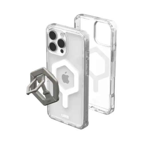 UAG Plyo Magsafe Case with Magnetic Ring Stand for iPhone 16 Pro Max - Titanium - Cell phone cases