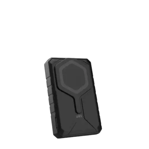 UAG Rugged 10K Powerbank - 10000 mAh with stand 10W wireless charging MagSafe compatible cable included - black