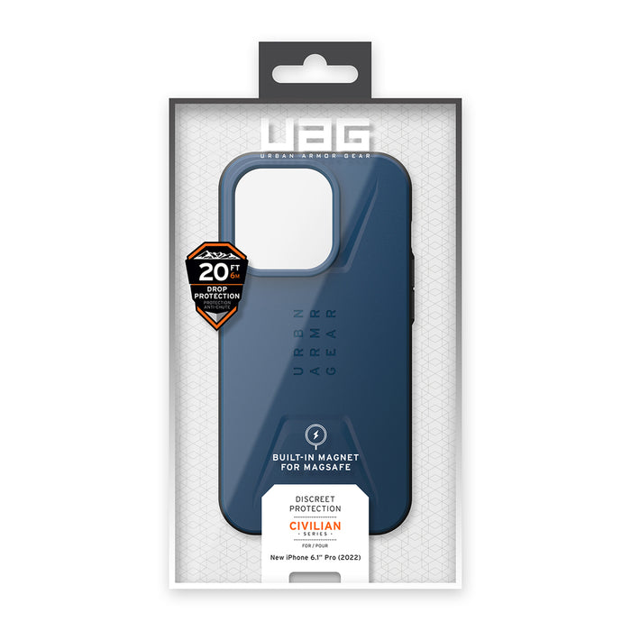 UAG Civilian MagSafe case for iPhone 14 Pro - dark blue