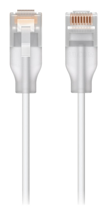 Ubiquiti UACC-Cable-Patch-EL-0.15M-W-24 networking cable Translucent, White Cat6