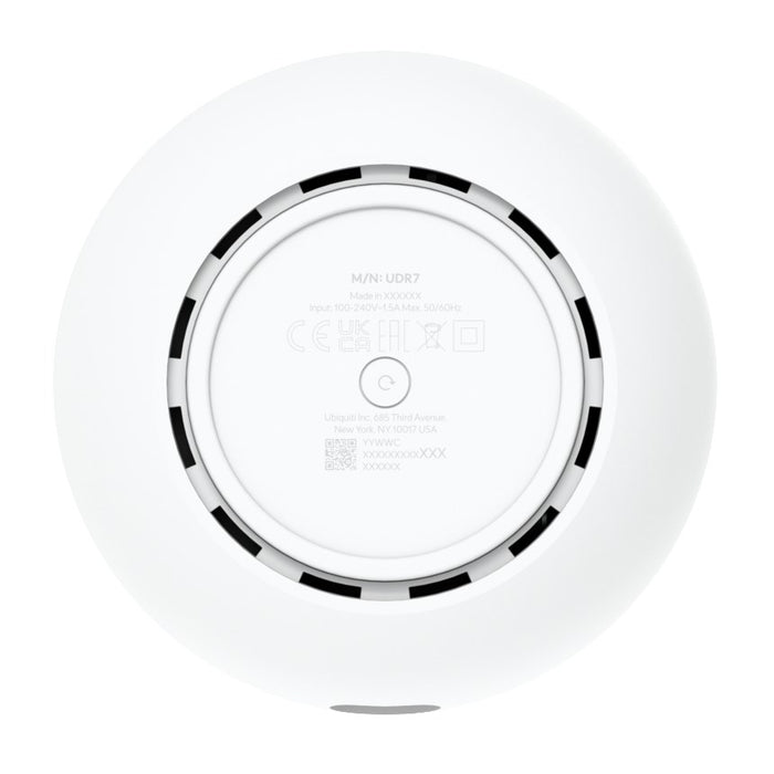 Ubiquiti Dream 7 wireless router 2.5 Gigabit Ethernet Tri-band (2.4 GHz / 5 GHz / 6 GHz) White