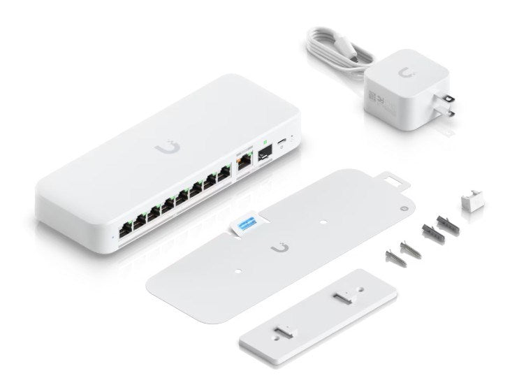Ubiquiti UniFi Flex 2.5G Managed L2 2.5G Ethernet (100/1000/2500) Desktop/Wall-Mounting White