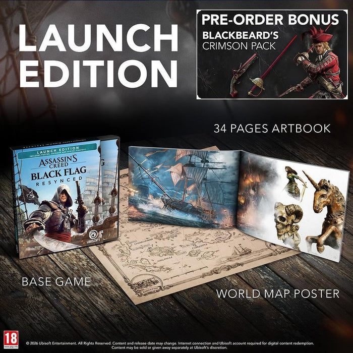 Assassin's Creed Black Flag Resynced Day1 Game (PS5)