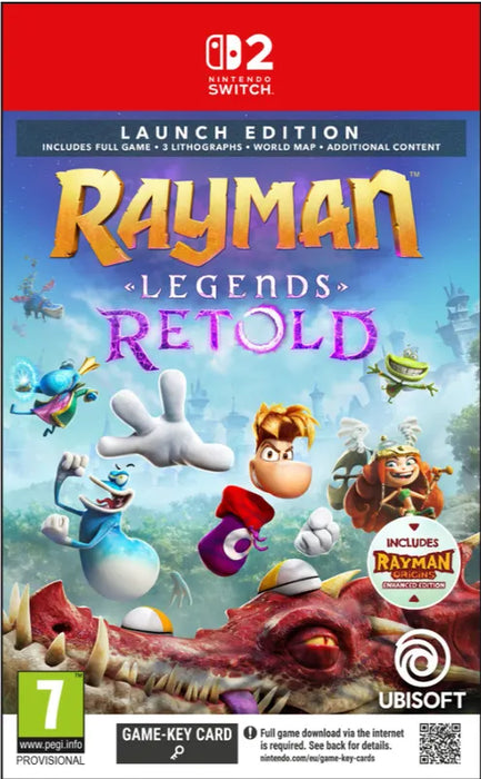 RAYMAN LEGENDS RETOLD Game - Code in Box (NSW2)