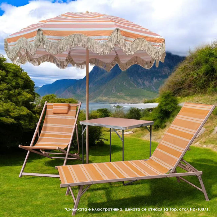 GARDEN CHAIR-CHAIR 92X61X92CM 4-POSITION UCAMP HD-10871