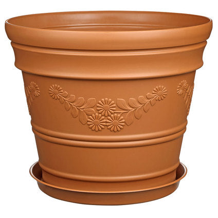 PLASTIC POT F19CM ANTIQUE UCSAN M367GK