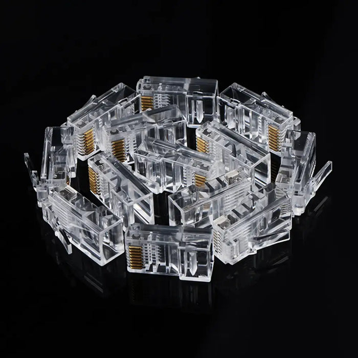 Ugreen 100x plug end RJ45 8P8C (UTP Cat. 5 / Cat. 5e) transparent (NW110) - Network cables<<<HurtelXML