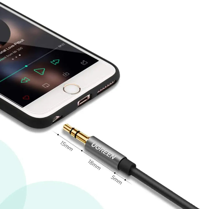 Ugreen 10595 audio cable 3 m 3.5mm Black - Audio cables<<<HurtelXML