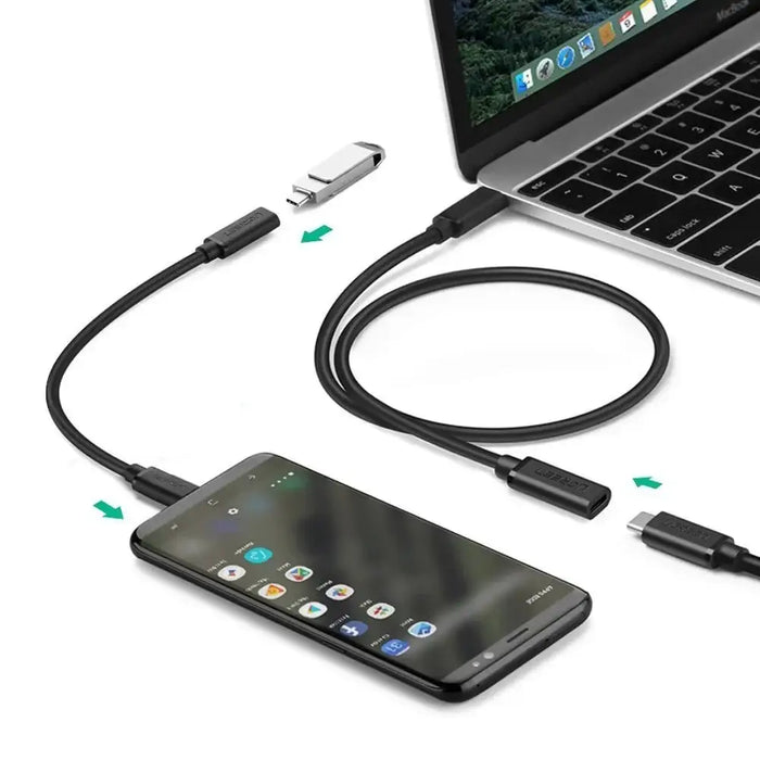 Ugreen 40574 USB-C - USB-C 5Gb/s cable 0.5m - black - Cell phone cables<<<HurtelXML