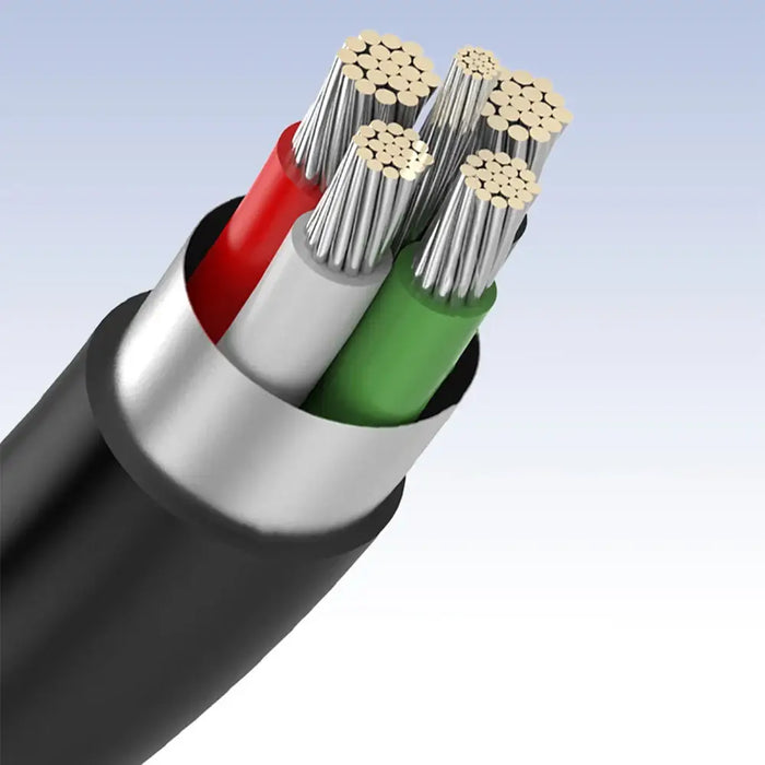 Ugreen 5 pin gold-plated USB cable - mini USB 0.5m black (US132) - Cell phone cables<<<HurtelXML