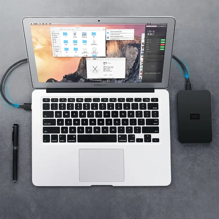 Ugreen 5 pin gold-plated USB cable - mini USB 0.5m black (US132) - Cell phone cables<<<HurtelXML
