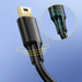 Ugreen 5 pin gold-plated USB cable - mini USB 0.5m black (US132) - Cell phone cables<<<HurtelXML