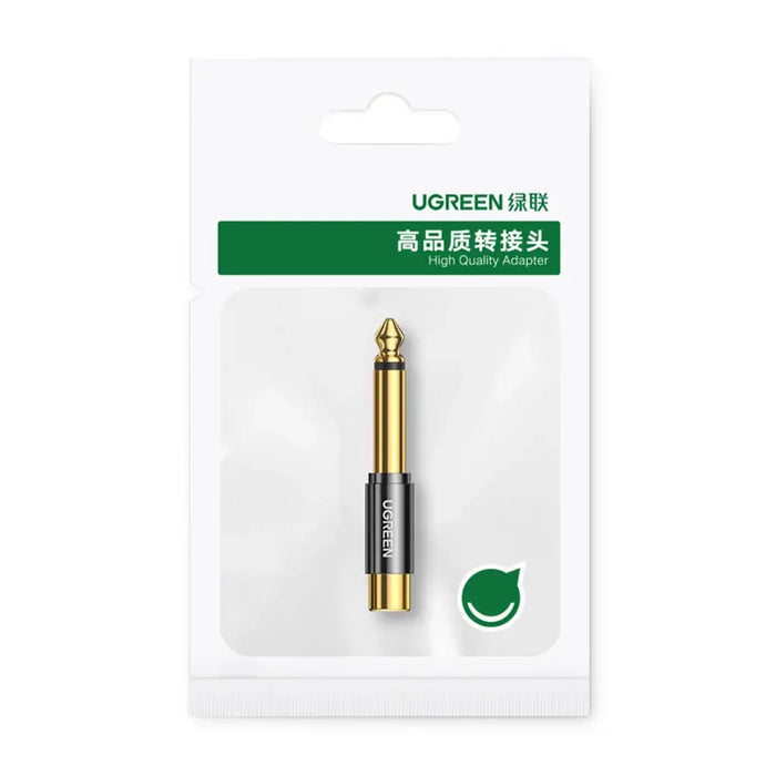 Ugreen 6.35mm jack adapter (male) to RCA (female) gold (AV169 80731) - Audio adapters<<<HurtelXML