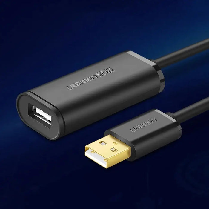 Ugreen active cable USB 2.0 extension cable 480 Mbps 5 m black (US121 10319) - Cell phone cables<<<HurtelXML