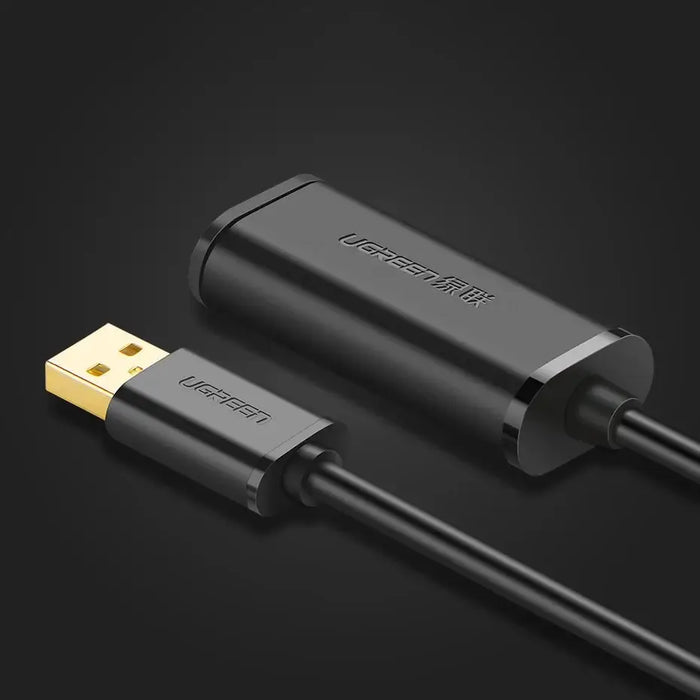 Ugreen active cable USB 2.0 extension cable 480 Mbps 5 m black (US121 10319) - Cell phone cables<<<HurtelXML