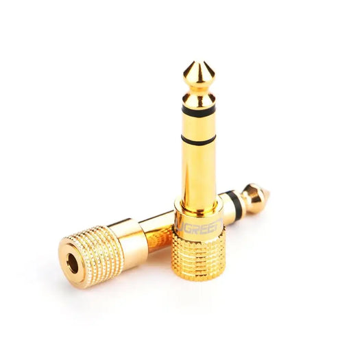Ugreen adapter 3.5 mm mini jack to 6.3 mm jack adapter gold (20503) - Audio adapters<<<HurtelXML&&&Слушалки с