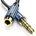 Ugreen adapter mini jack 3.5mm 0.5m blue (AV118) - Audio cables<<<HurtelXML